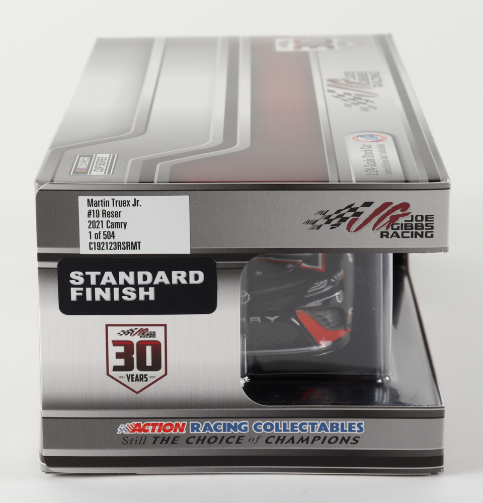 Martin Truex Jr. Signed 2021 NASCAR #19 Reser's - 1:24 Premium Action Diecast Car (PA) at PristineAuction.com Martin Truex Jr. Signed 2021 NASCAR #19 Reser's - 1:24 Premium Action Diecast Car (PA) at PristineAuction.com