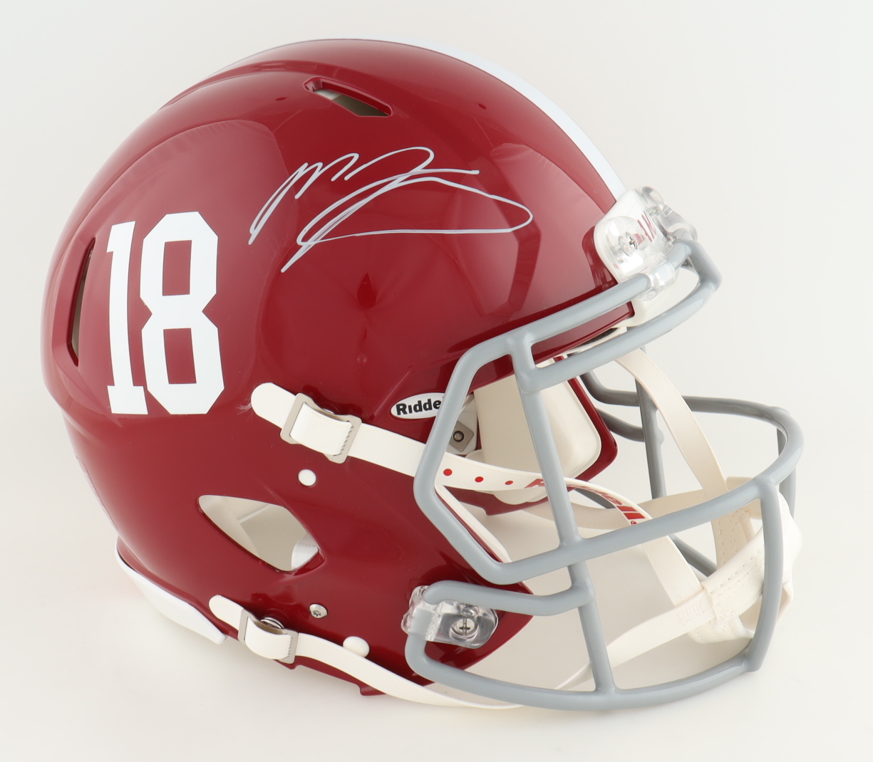 Mac Jones Signed Alabama Crimson Tide Full-Size Authentic On-Field Speed Helmet (Beckett) at PristineAuction.com Mac Jones Signed Alabama Crimson Tide Full-Size Authentic On-Field Speed Helmet (Beckett) at PristineAuction.com