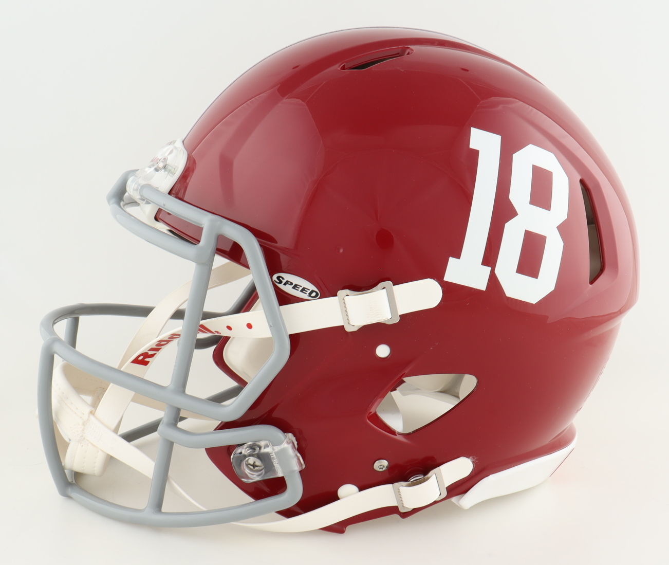 Mac Jones Signed Alabama Crimson Tide Full-Size Authentic On-Field Speed Helmet (Beckett) at PristineAuction.com Mac Jones Signed Alabama Crimson Tide Full-Size Authentic On-Field Speed Helmet (Beckett) at PristineAuction.com