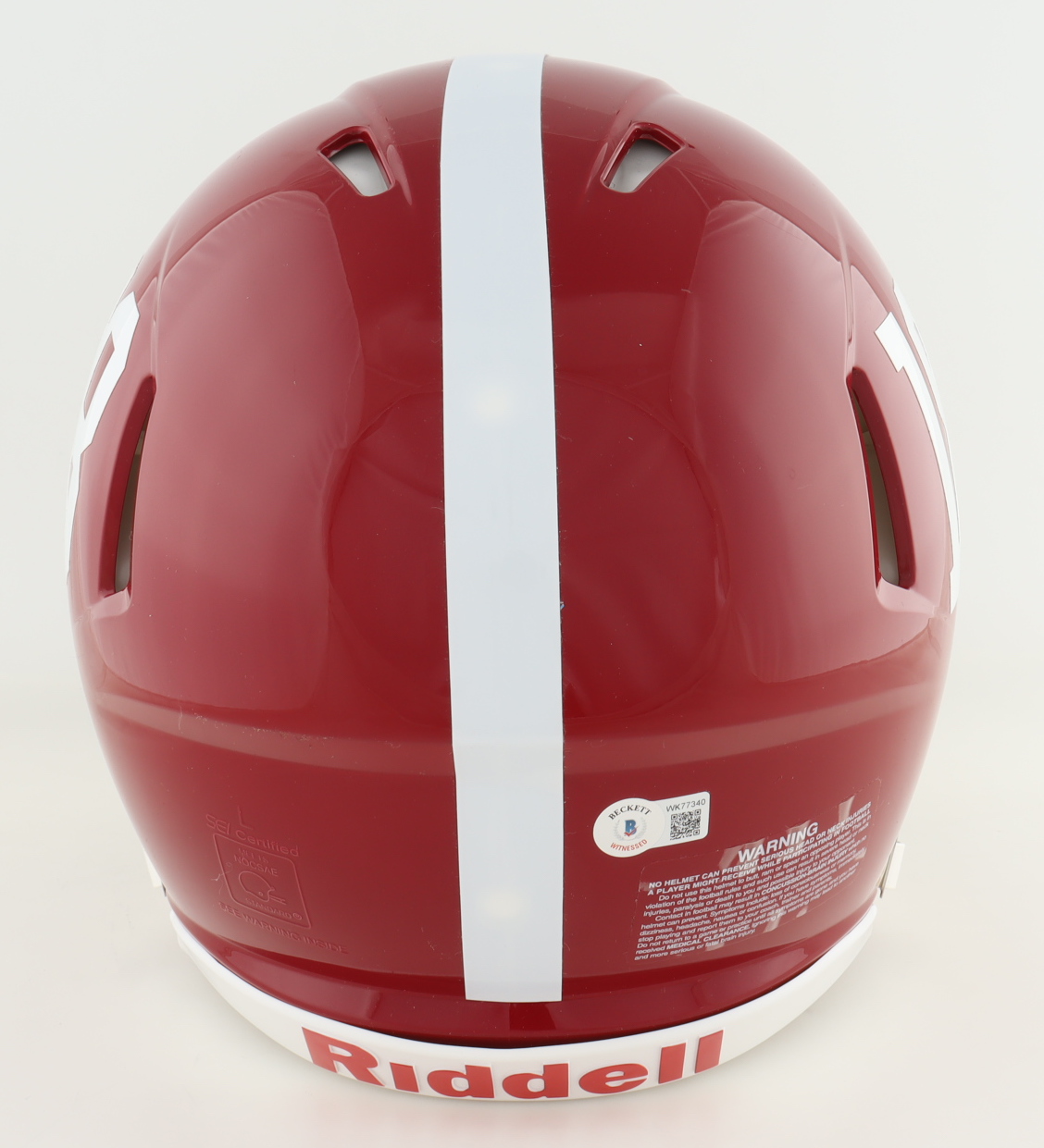Mac Jones Signed Alabama Crimson Tide Full-Size Authentic On-Field Speed Helmet (Beckett) at PristineAuction.com Mac Jones Signed Alabama Crimson Tide Full-Size Authentic On-Field Speed Helmet (Beckett) at PristineAuction.com