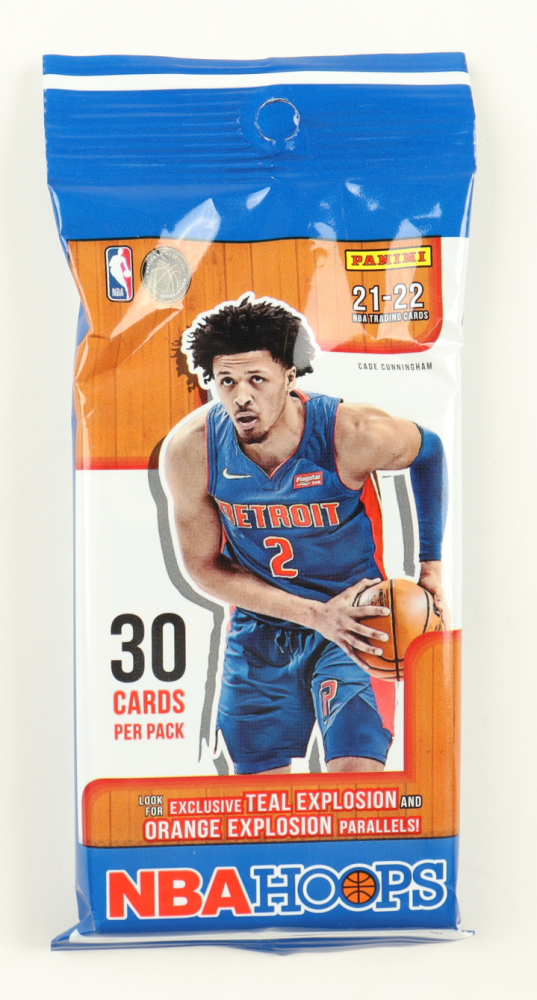 202122 Panini NBA Hoops Basketball Jumbo Value Pack of (30) Cards