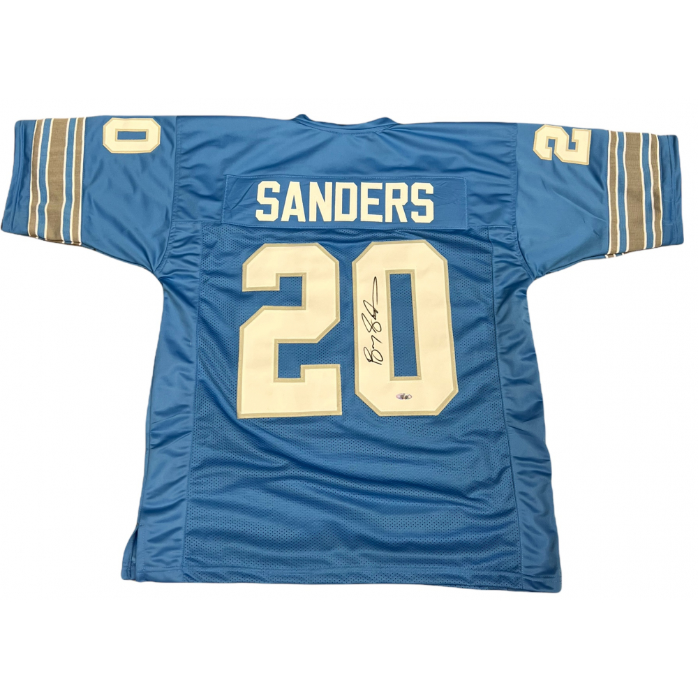 Barry Sanders Signed Jersey (Tristar) Pristine Auction