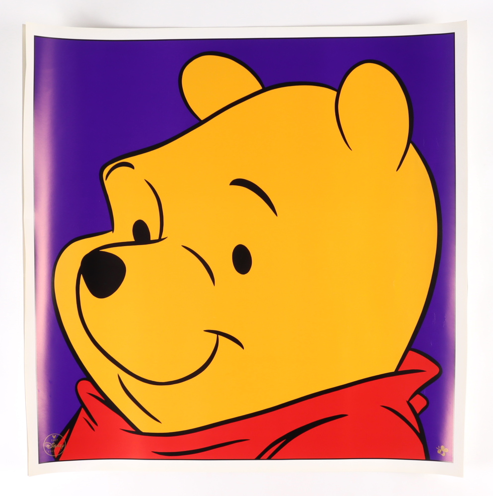 Set of (3) 1997 Disney Character LE 23x23 Lithographs with Winnie the Pooh, Tigger & The Genie with Disney Seals at PristineAuction.com Set of (3) 1997 Disney Character LE 23x23 Lithographs with Winnie the Pooh, Tigger & The Genie with Disney Seals at PristineAuction.com