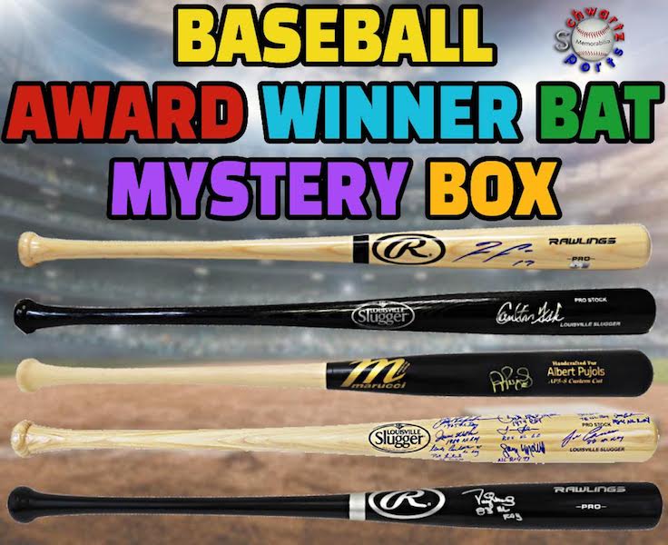Schwartz Sports Baseball Award Winner Signed Full Size Bat Mystery Box – Series 4 (Limited to 100) (MLB AWARD WINNERS ONLY!!) at PristineAuction.com Schwartz Sports Baseball Award Winner Signed Full Size Bat Mystery Box – Series 4 (Limited to 100) (MLB AWARD WINNERS ONLY!!) at PristineAuction.com