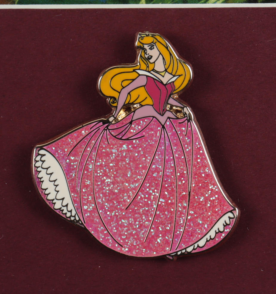 Thomas Kinkade "Sleeping Beauty" 16x16 Custom Framed Print Display with Aurora Character Pin at PristineAuction.com Thomas Kinkade "Sleeping Beauty" 16x16 Custom Framed Print Display with Aurora Character Pin at PristineAuction.com