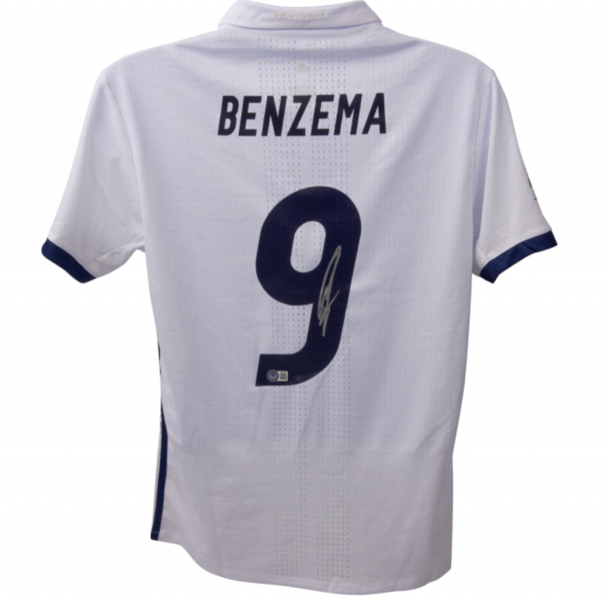 Karim Benzema Signed Real Madrid Jersey (Beckett) at PristineAuction.com Karim Benzema Signed Real Madrid Jersey (Beckett) at PristineAuction.com