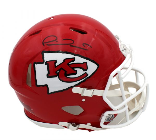 Patrick Mahomes Signed Chiefs Full-Size Authentic On-Field Speed Helmet (Beckett) at PristineAuction.com Patrick Mahomes Signed Chiefs Full-Size Authentic On-Field Speed Helmet (Beckett) at PristineAuction.com