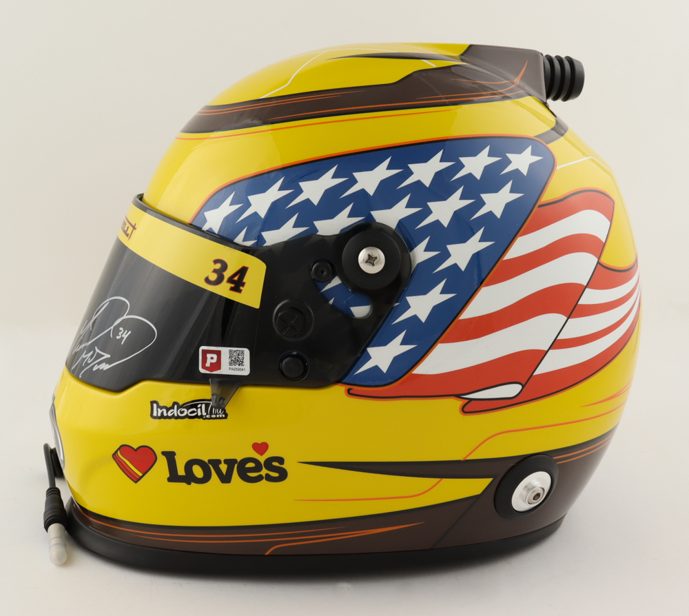 Michael McDowell Signed NASCAR Love's Full-Size Helmet Inscribed "2021 Daytona 500 Champ!" (PA) at PristineAuction.com Michael McDowell Signed NASCAR Love's Full-Size Helmet Inscribed "2021 Daytona 500 Champ!" (PA) at PristineAuction.com