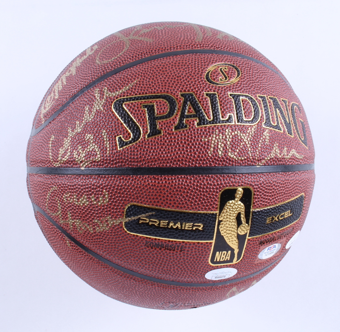 1981 NBA Champions Celtics Basketball Signed by (8) with Larry Bird, Kevin McHale, Robert Parish, Gerald Henderson, Cedric Maxwell (JSA & PSA) at PristineAuction.com 1981 NBA Champions Celtics Basketball Signed by (8) with Larry Bird, Kevin McHale, Robert Parish, Gerald Henderson, Cedric Maxwell (JSA & PSA) at PristineAuction.com
