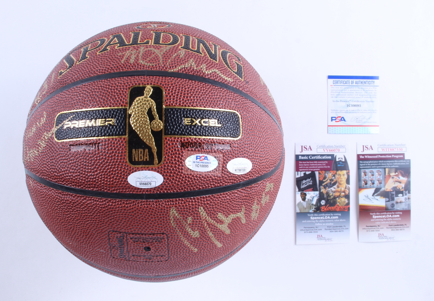 1981 NBA Champions Celtics Basketball Signed by (8) with Larry Bird, Kevin McHale, Robert Parish, Gerald Henderson, Cedric Maxwell (JSA & PSA) at PristineAuction.com 1981 NBA Champions Celtics Basketball Signed by (8) with Larry Bird, Kevin McHale, Robert Parish, Gerald Henderson, Cedric Maxwell (JSA & PSA) at PristineAuction.com