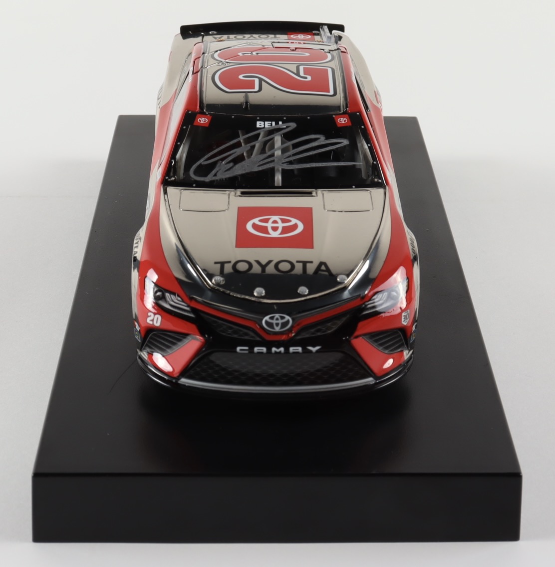 Christopher Bell Signed 2021 NASCAR #20 Toyota Camry Color Chrome - 1:24 Premium Action Diecast Car (PA) at PristineAuction.com Christopher Bell Signed 2021 NASCAR #20 Toyota Camry Color Chrome - 1:24 Premium Action Diecast Car (PA) at PristineAuction.com