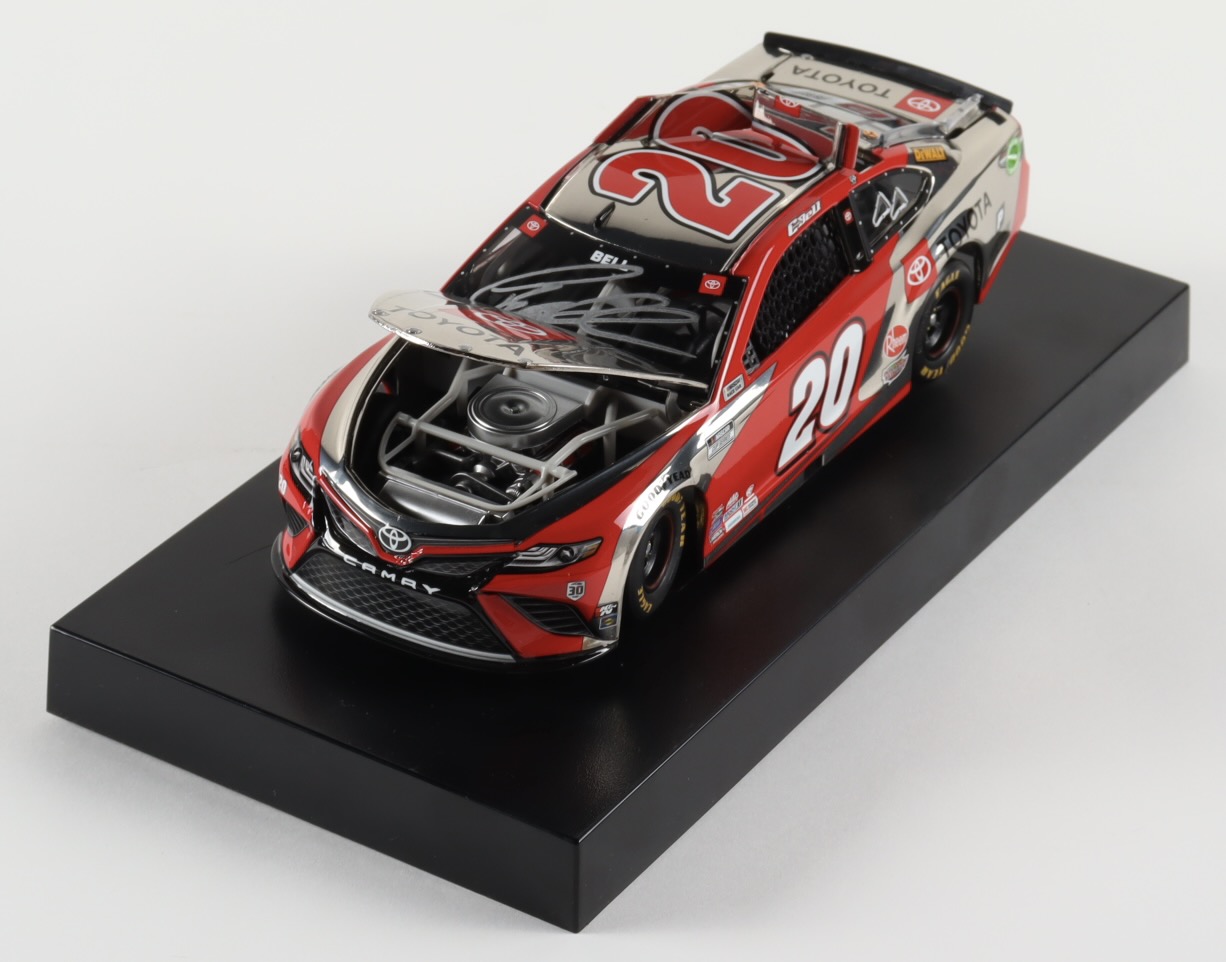 Christopher Bell Signed 2021 NASCAR #20 Toyota Camry Color Chrome - 1:24 Premium Action Diecast Car (PA) at PristineAuction.com Christopher Bell Signed 2021 NASCAR #20 Toyota Camry Color Chrome - 1:24 Premium Action Diecast Car (PA) at PristineAuction.com