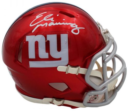 Eli Manning Signed Giants Flash Alternate Speed Mini Helmet (Fanatics) at PristineAuction.com Eli Manning Signed Giants Flash Alternate Speed Mini Helmet (Fanatics) at PristineAuction.com