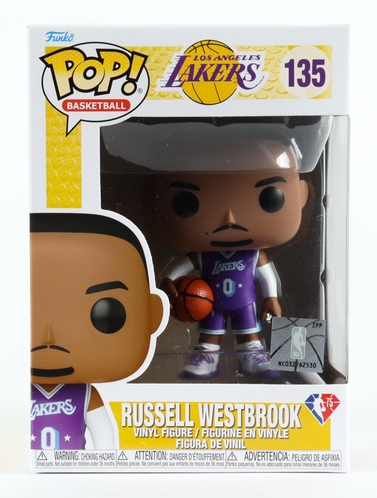 Lakers Russell Westbrook #135 Funko Pop! NBA Vinyl Figure at PristineAuction.com Lakers Russell Westbrook #135 Funko Pop! NBA Vinyl Figure at PristineAuction.com