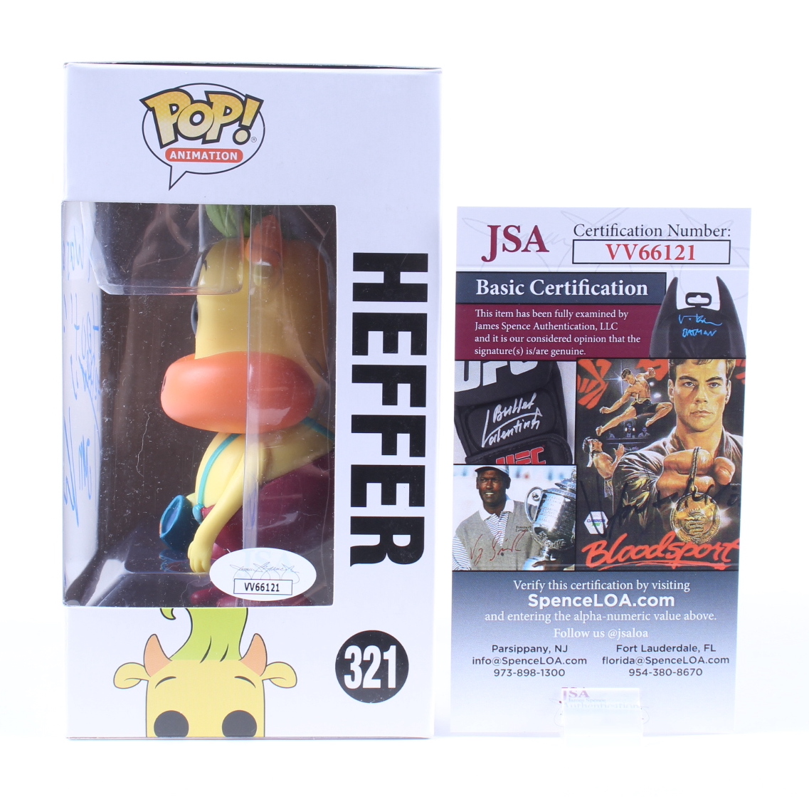 Tom Kenny Signed "Rocko's Modern Life" #321 Heffer Funko Pop! Vinyl Figure Inscribed "That Was A Hoot!" & "Heffer" (JSA) at PristineAuction.com Tom Kenny Signed "Rocko's Modern Life" #321 Heffer Funko Pop! Vinyl Figure Inscribed "That Was A Hoot!" & "Heffer" (JSA) at PristineAuction.com