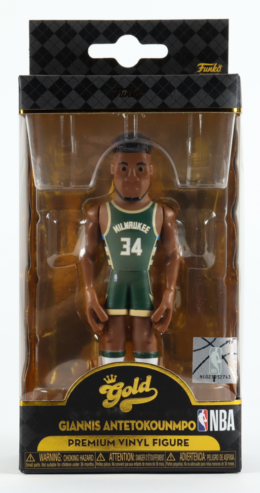 Giannis Antetokounmpo Bucks Funko Gold Vinyl Figure at PristineAuction.com Giannis Antetokounmpo Bucks Funko Gold Vinyl Figure at PristineAuction.com