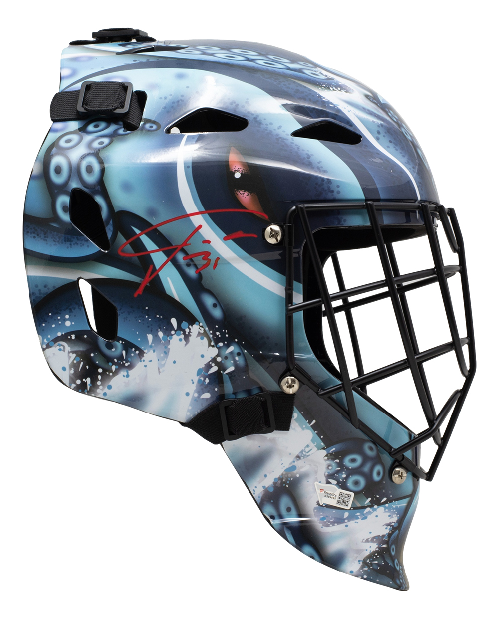 Philipp Grubauer Signed Kraken Full-Size Goalie Mask (Fanatics) at PristineAuction.com Philipp Grubauer Signed Kraken Full-Size Goalie Mask (Fanatics) at PristineAuction.com