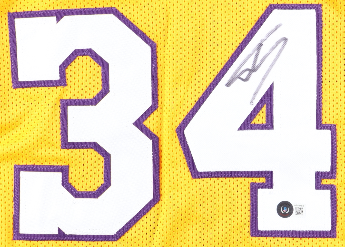 Shaquille O'Neal Signed Jersey (Beckett) at PristineAuction.com Shaquille O'Neal Signed Jersey (Beckett) at PristineAuction.com