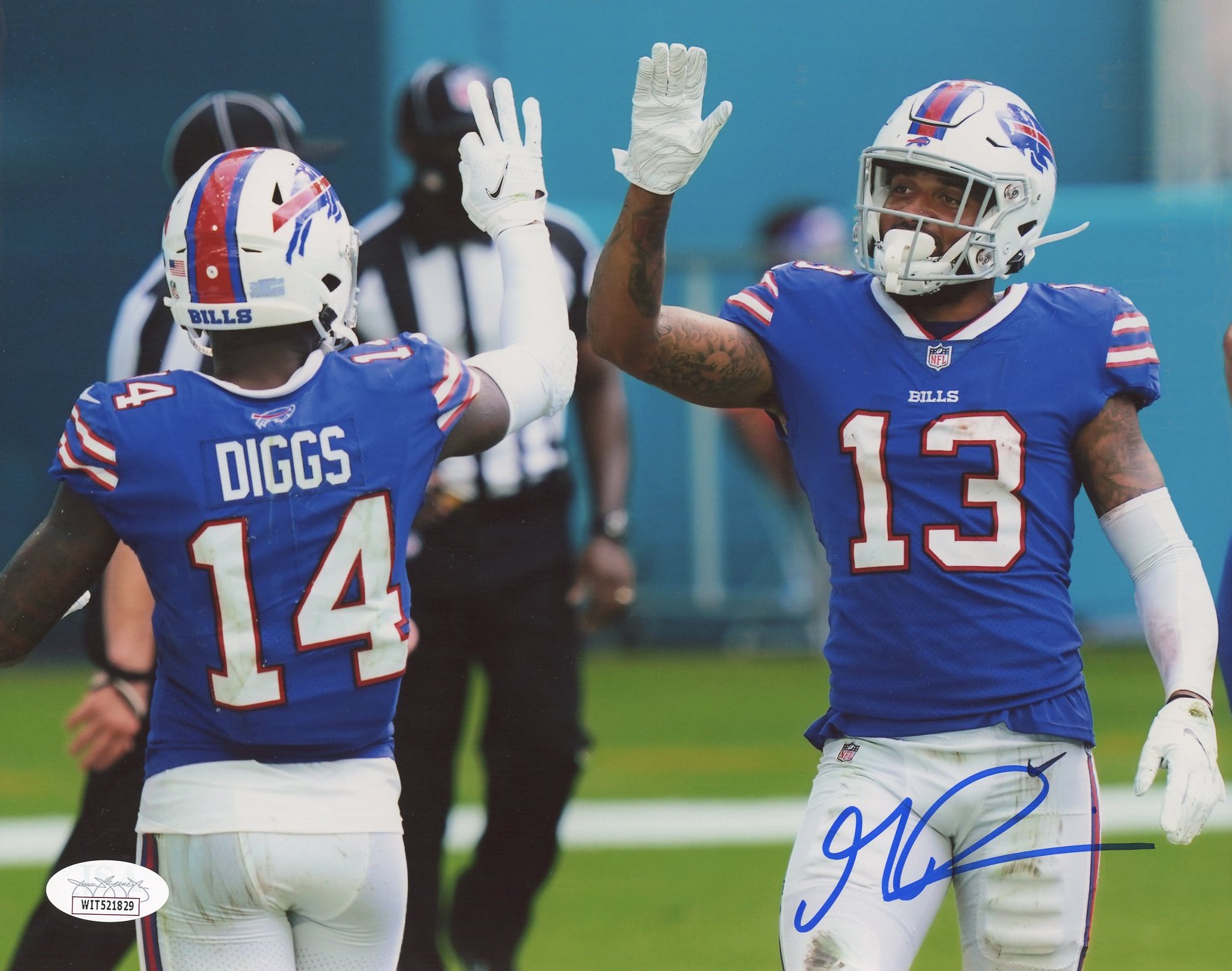 Gabriel Davis Signed Bills 8x10 Photo (JSA) at PristineAuction.com Gabriel Davis Signed Bills 8x10 Photo (JSA) at PristineAuction.com