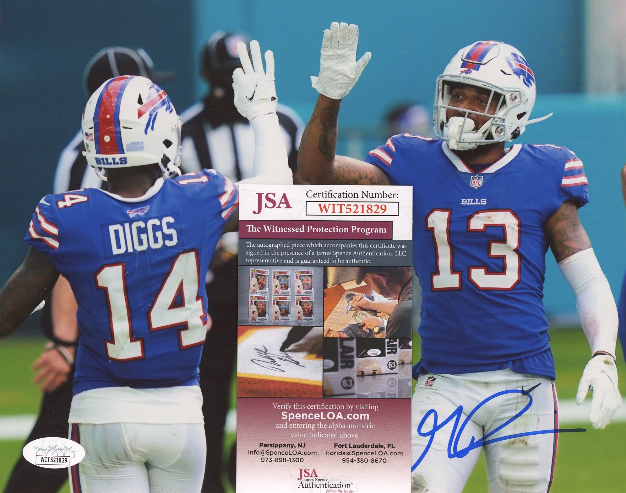 Gabriel Davis Signed Bills 8x10 Photo (JSA) at PristineAuction.com Gabriel Davis Signed Bills 8x10 Photo (JSA) at PristineAuction.com