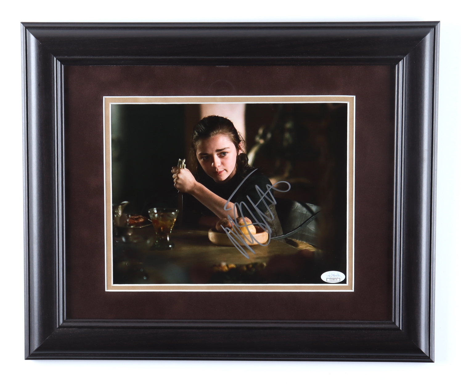 Maisie Williams Signed "Game of Thrones" 14x17 Custom Framed Photo Display (JSA) at PristineAuction.com Maisie Williams Signed "Game of Thrones" 14x17 Custom Framed Photo Display (JSA) at PristineAuction.com