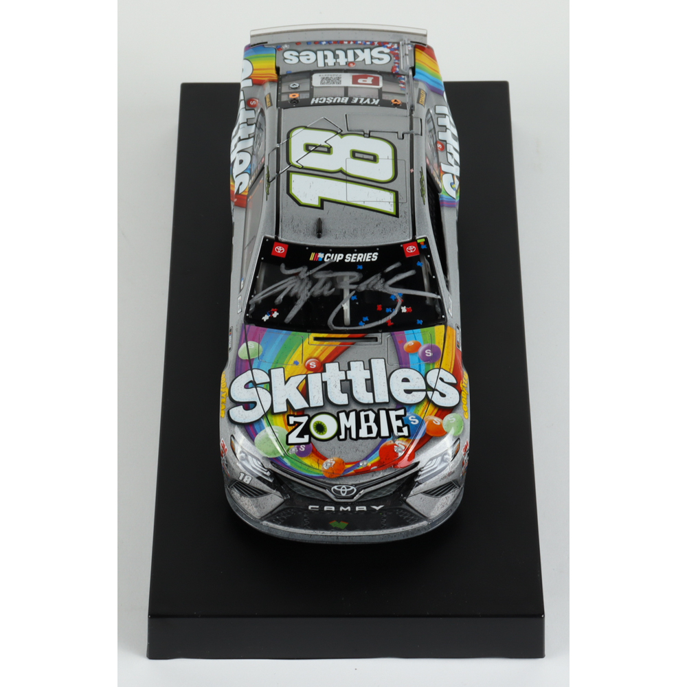 Kyle Busch Signed 2020 NASCAR 18 Skittles Zombie Texas Win Raced