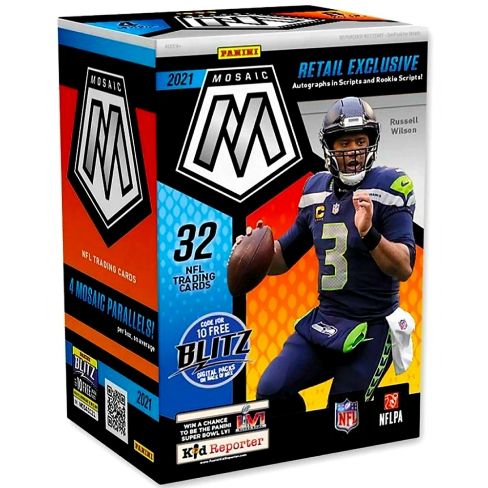 2021 Panini Mosaic Football Blaster Box With 8 Packs Pristine Auction 2021 Panini Mosaic Football Blaster Box With 8 Packs Pristine Auction
