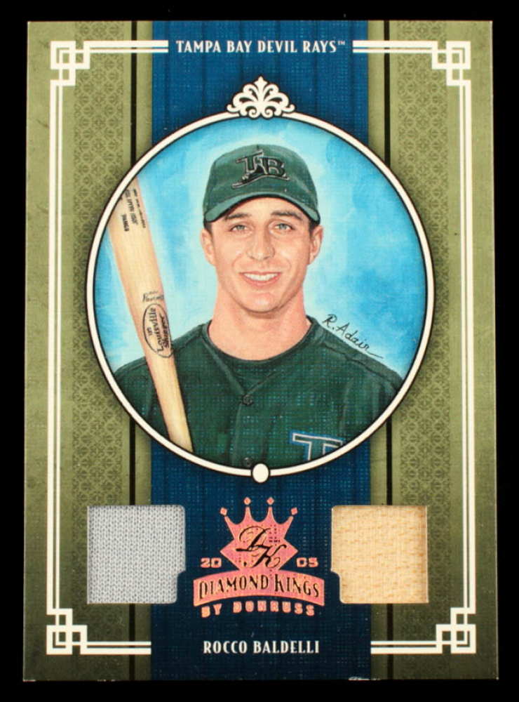 Rocco Baldelli 2005 Diamond Kings Materials Bronze #222 Bat-Jsy #37/200