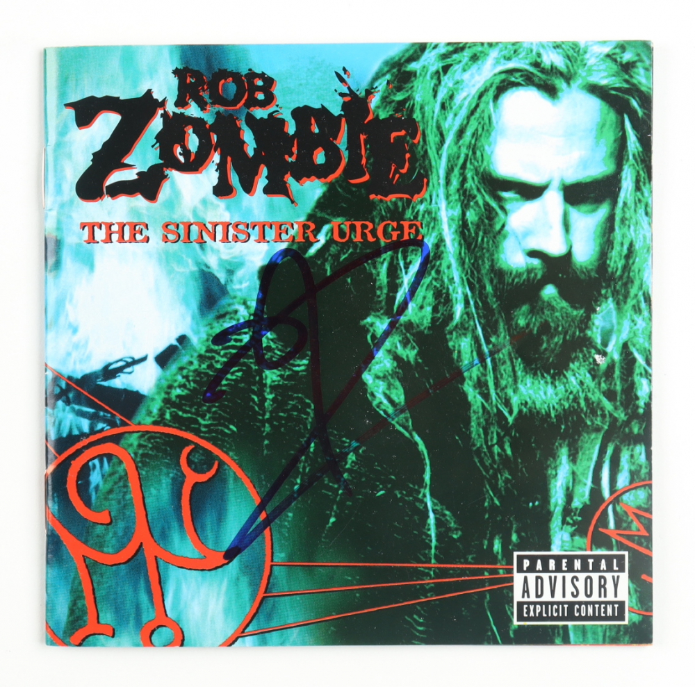 Rob Zombie Signed The Sinister Urge CD Booklet Beckett Pristine 