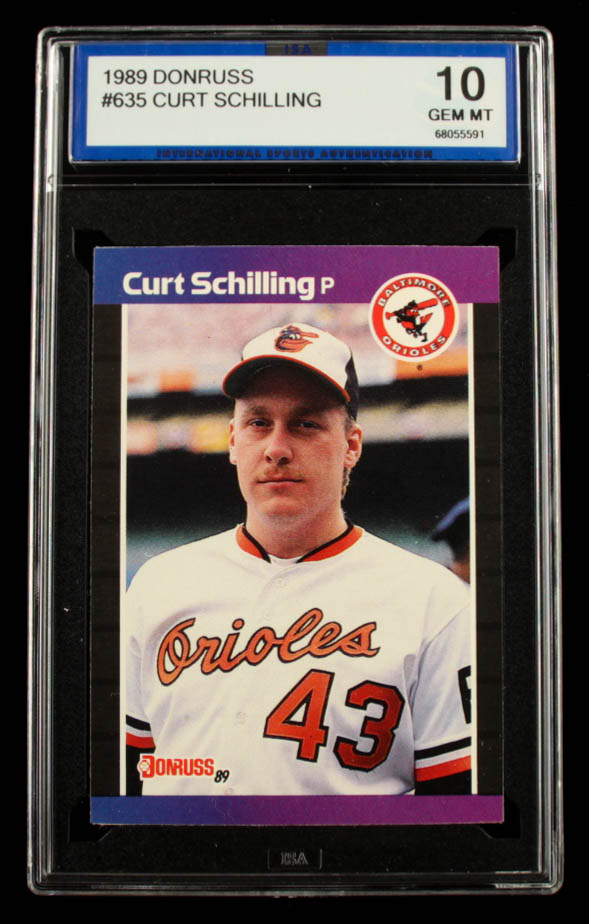 Curt Schilling 1989 Donruss #635 DP RC (ISA 10) at PristineAuction.com Curt Schilling 1989 Donruss #635 DP RC (ISA 10) at PristineAuction.com