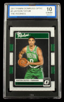 Jayson Tatum 2017-18 Donruss Optic The Rookies #3 RC (ISA 10) at PristineAuction.com