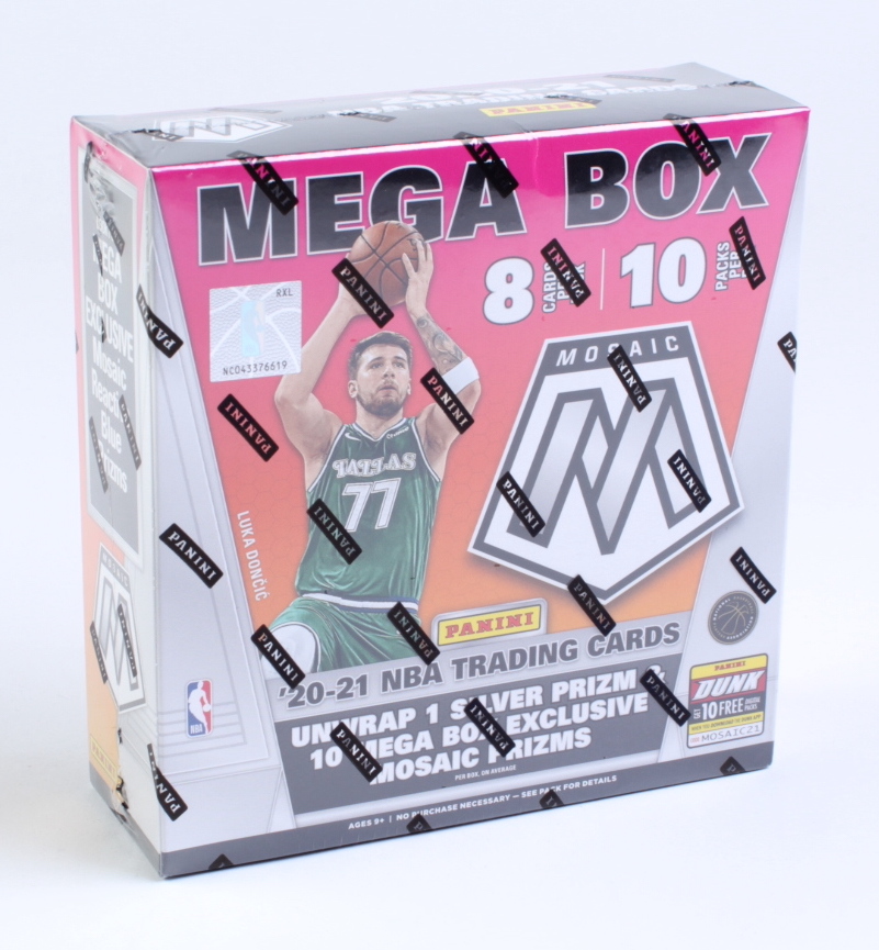 2020-21 Panini Mosaic Basketball Mega Box with (10) Packs at PristineAuction.com 2020-21 Panini Mosaic Basketball Mega Box with (10) Packs at PristineAuction.com