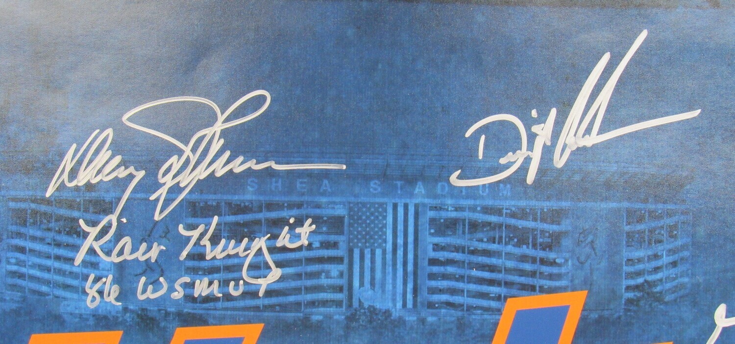 1986 Mets World Series Champions 20x24 Photo Team-Signed by (33) with Darryl Strawberry, Davey Johnson, Ray Knight, Dwight Gooden, Jesse Orosco (Beckett) at PristineAuction.com 1986 Mets World Series Champions 20x24 Photo Team-Signed by (33) with Darryl Strawberry, Davey Johnson, Ray Knight, Dwight Gooden, Jesse Orosco (Beckett) at PristineAuction.com