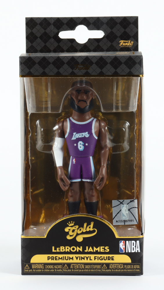 LeBron James Lakers Funko Gold Vinyl Figure at PristineAuction.com LeBron James Lakers Funko Gold Vinyl Figure at PristineAuction.com