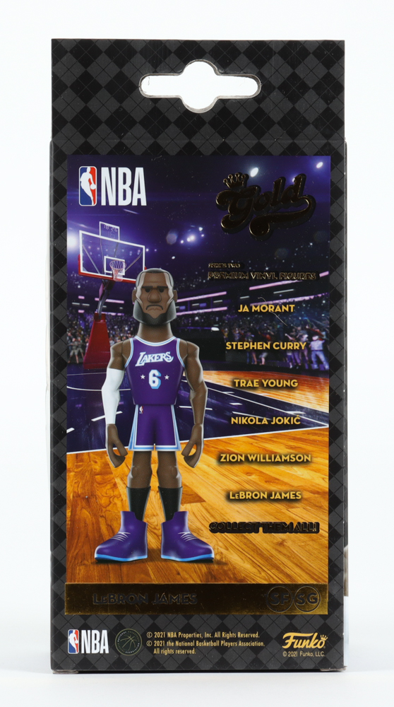 LeBron James Lakers Funko Gold Vinyl Figure at PristineAuction.com LeBron James Lakers Funko Gold Vinyl Figure at PristineAuction.com