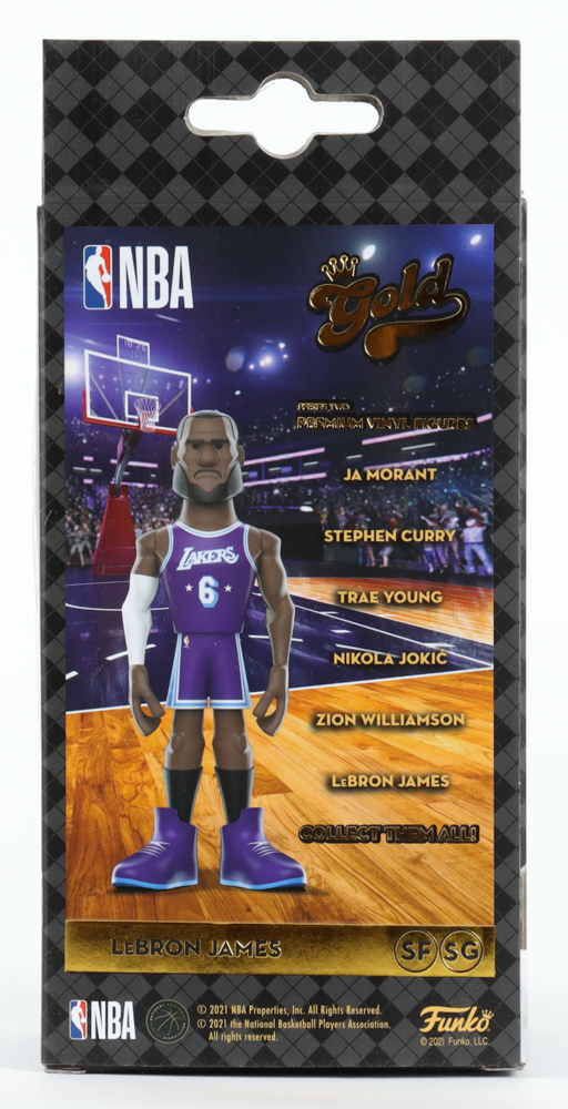 LeBron James Lakers Funko Gold Vinyl Figure at PristineAuction.com LeBron James Lakers Funko Gold Vinyl Figure at PristineAuction.com