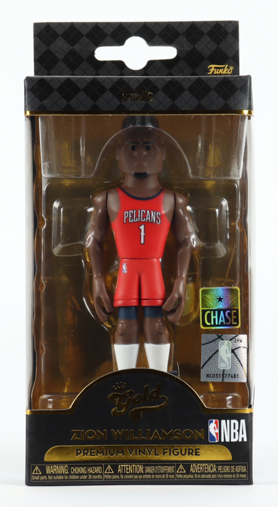Zion Williamson Pelicans Funko Gold Vinyl Figure at PristineAuction.com Zion Williamson Pelicans Funko Gold Vinyl Figure at PristineAuction.com
