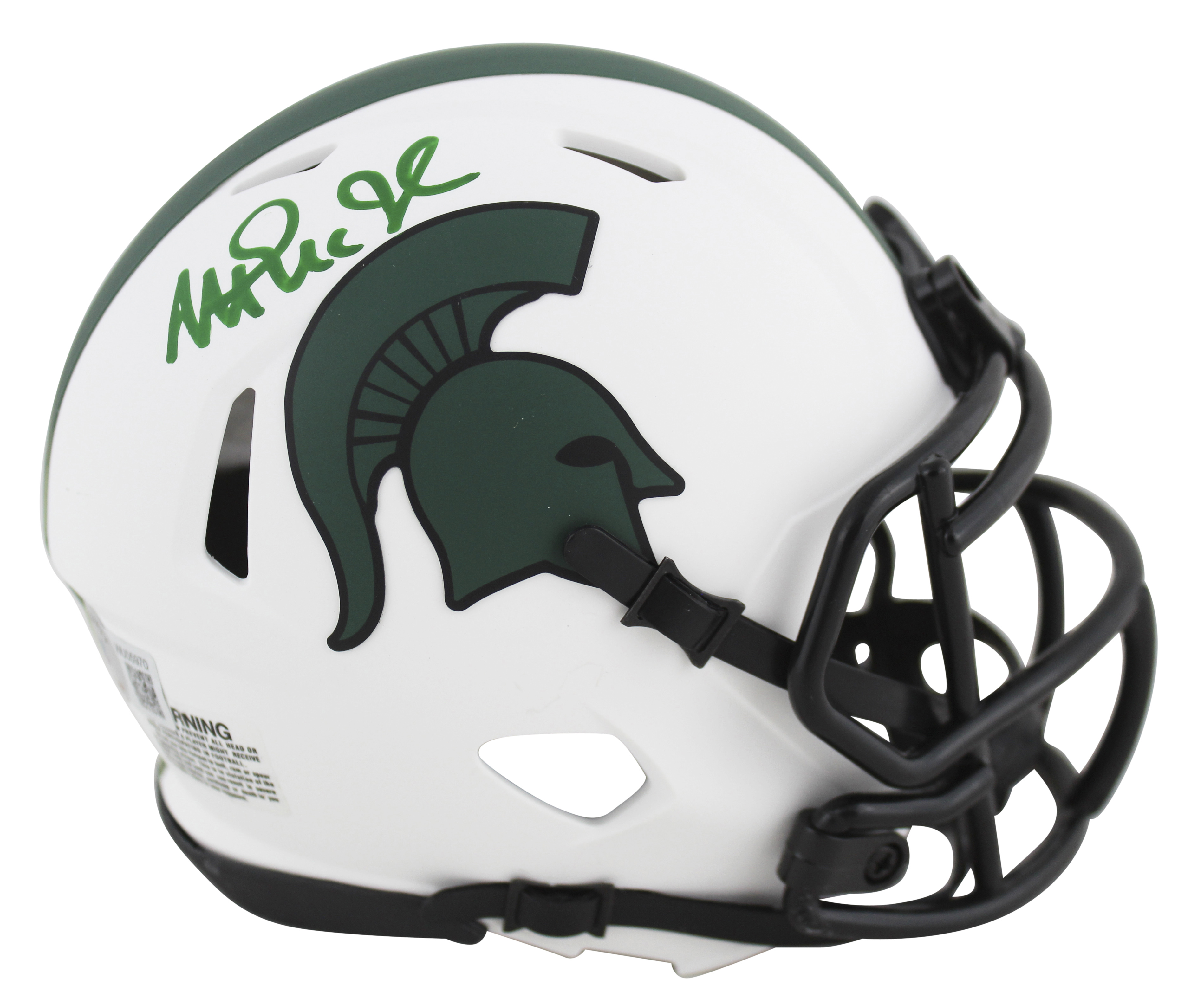 Magic Johnson Signed Michigan State Spartans Lunar Eclipse Alternate Speed Mini Helmet (Beckett) at PristineAuction.com Magic Johnson Signed Michigan State Spartans Lunar Eclipse Alternate Speed Mini Helmet (Beckett) at PristineAuction.com