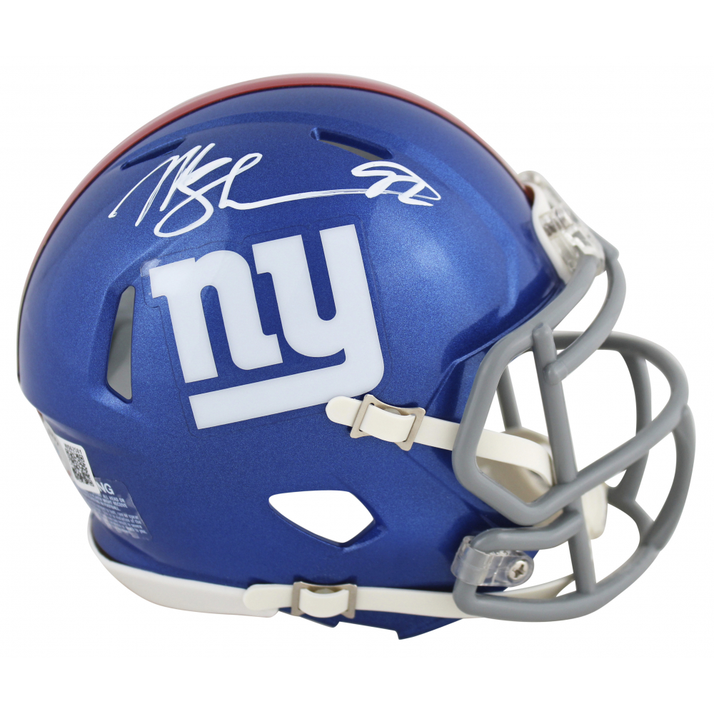 Michael Strahan Signed Giants Speed Mini Helmet (Beckett) at PristineAuction.com