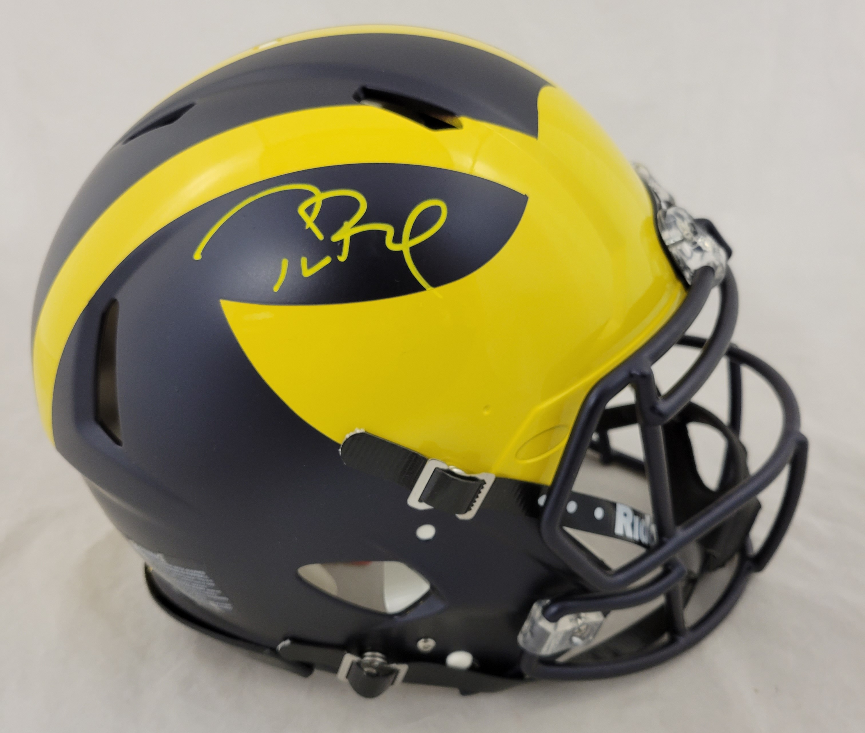 Tom Brady Signed Michigan Wolverines Full-Size Authentic On-Field Speed Helmet (Fanatics) at PristineAuction.com Tom Brady Signed Michigan Wolverines Full-Size Authentic On-Field Speed Helmet (Fanatics) at PristineAuction.com