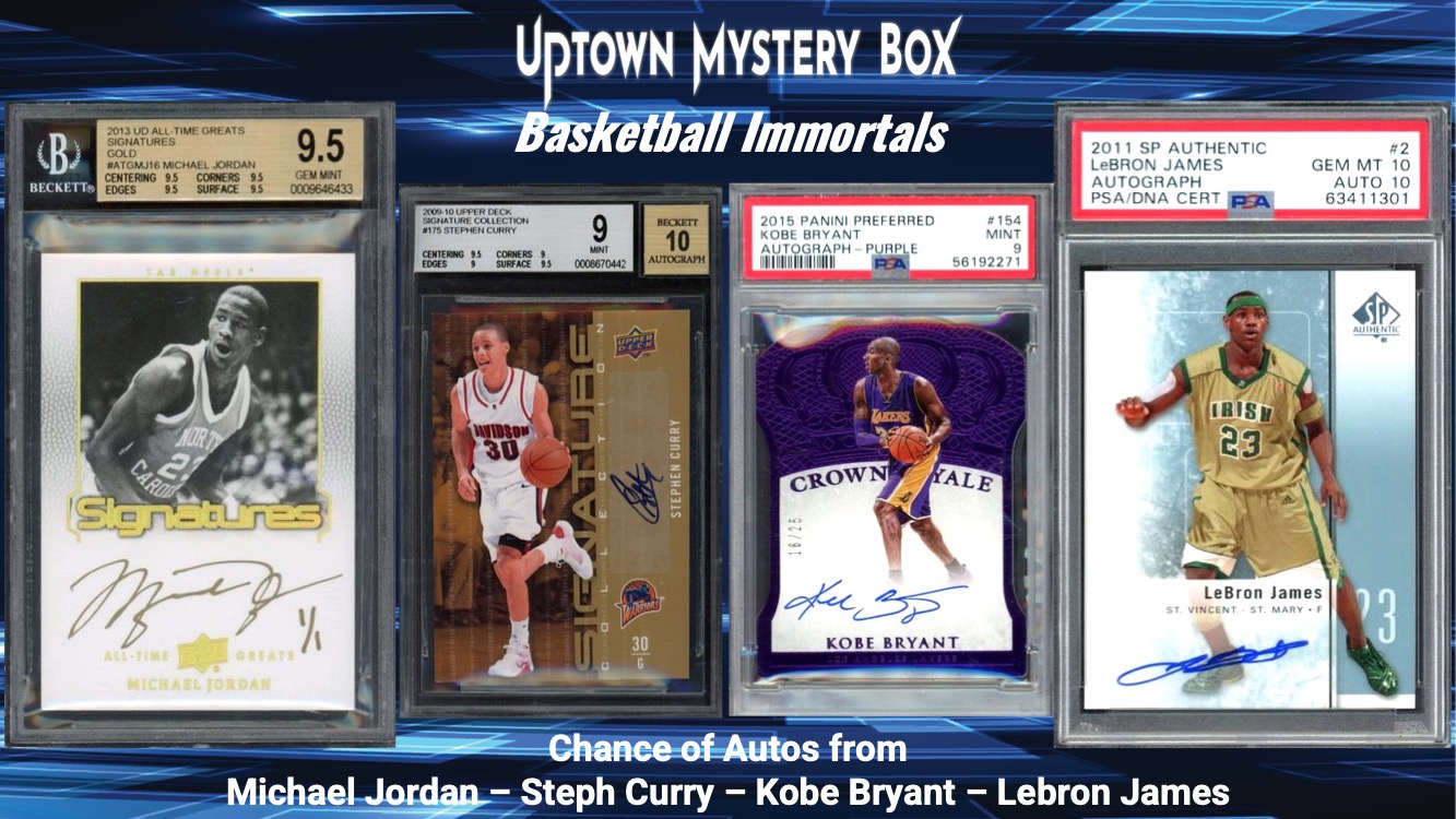 Uptown Basketball Immortals Series 1 Mystery Box at PristineAuction.com Uptown Basketball Immortals Series 1 Mystery Box at PristineAuction.com