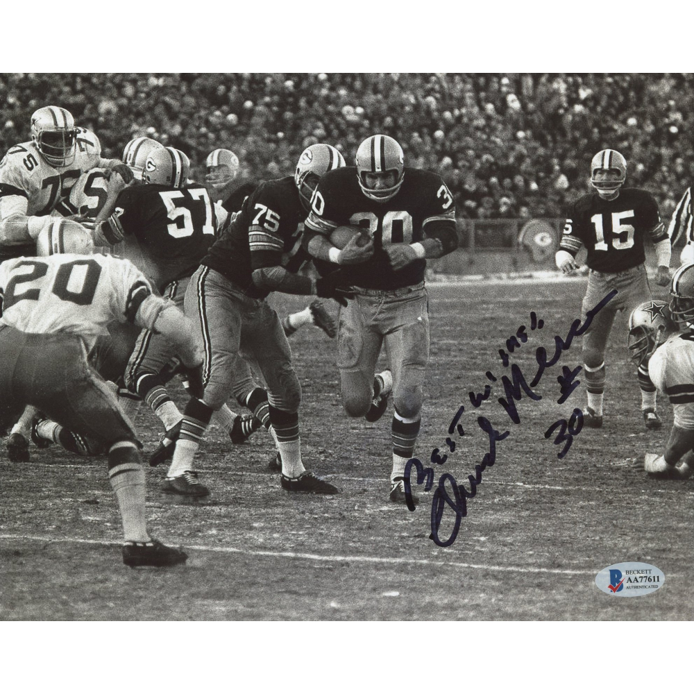 Chuck Mercein Signed Packers 8x10 Photo Inscribed 