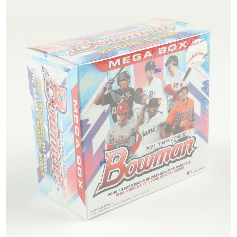 2021 Bowman Baseball Mega Box with (50) Cards Pristine Auction