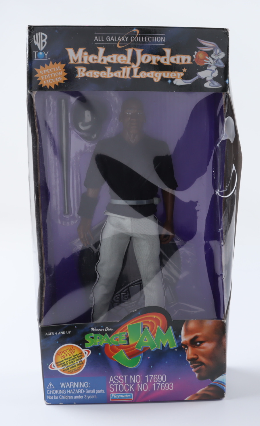 Michael Jordan "Baseball Leaguer" Space Jam Action Figure at PristineAuction.com Michael Jordan "Baseball Leaguer" Space Jam Action Figure at PristineAuction.com