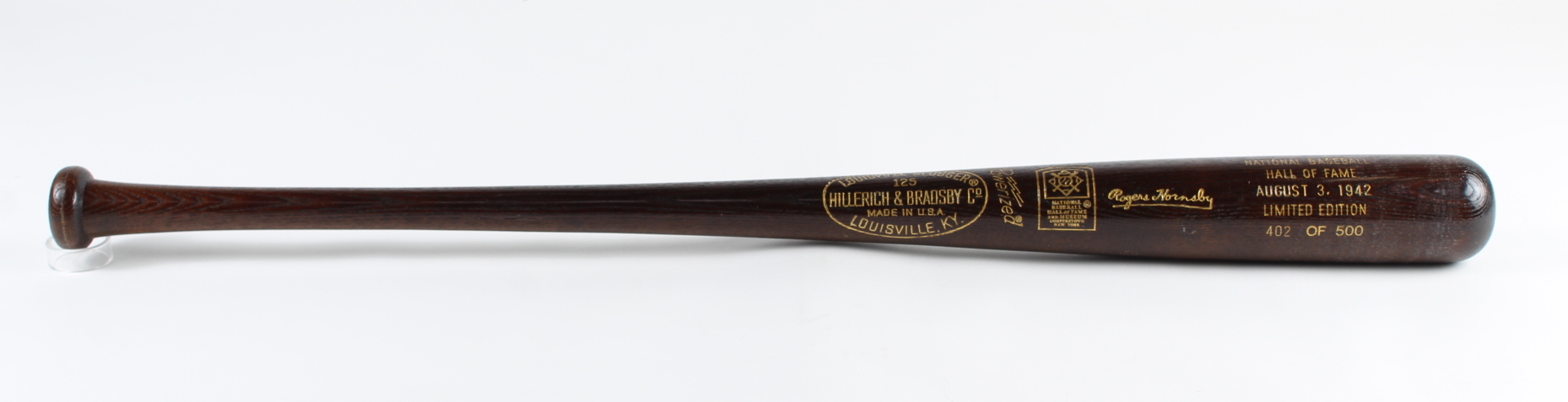 Rogers Hornsby LE Louisville Slugger Player Model Baseball Bat at PristineAuction.com Rogers Hornsby LE Louisville Slugger Player Model Baseball Bat at PristineAuction.com