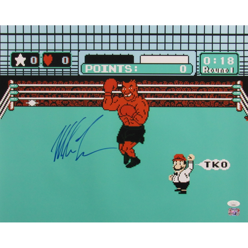 Mike Tyson Signed "Punch-Out!!" 16x20 Photo (JSA & Tyson) at PristineAuction.com