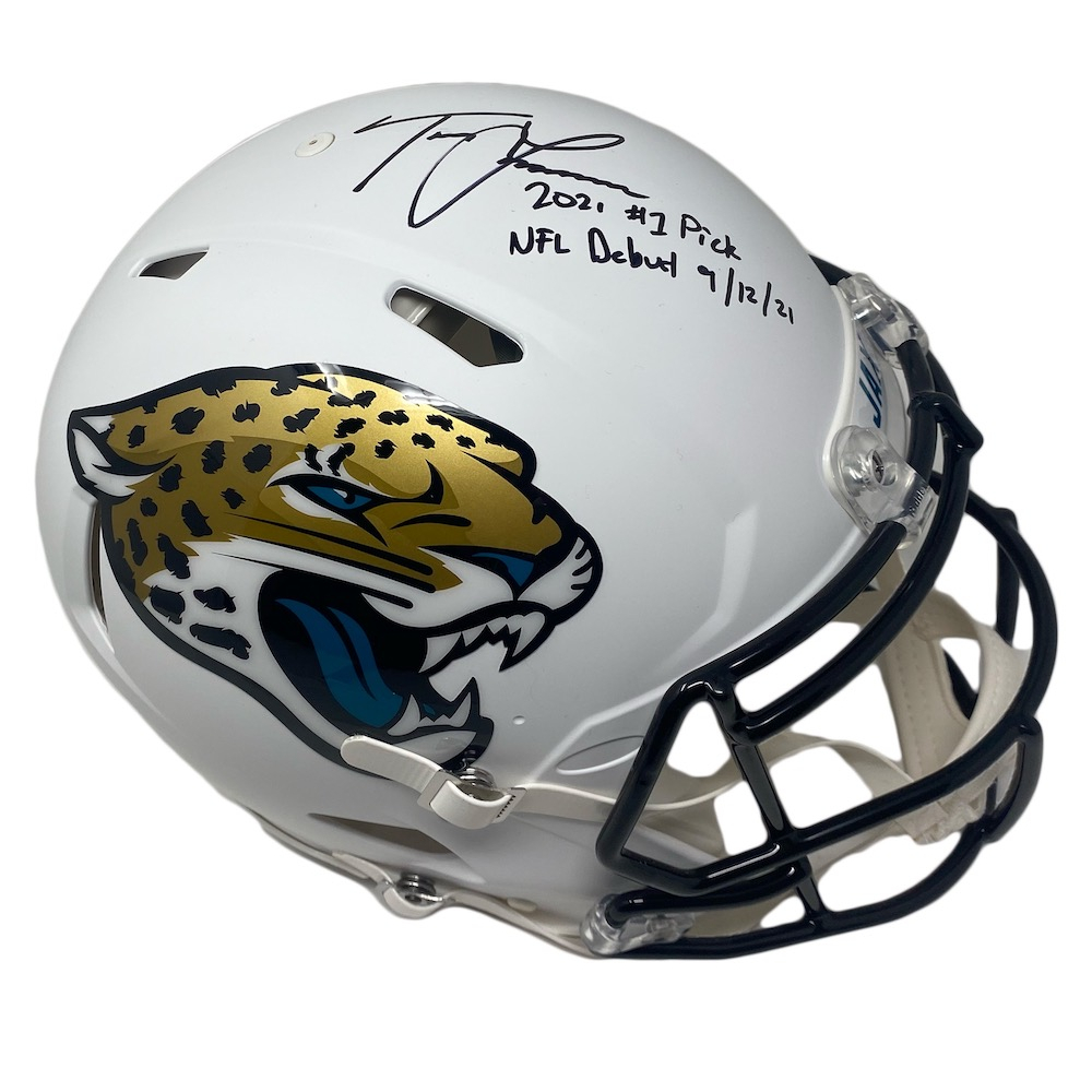 Trevor Lawrence Signed LE Jaguars Full-Size Speed Helmet Inscribed