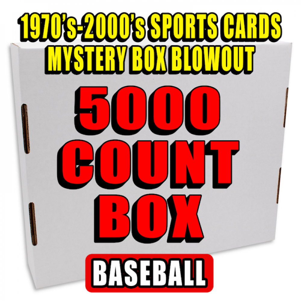 5000 Count Box 1970's2000's Sportscards Mystery Box BASEBALL