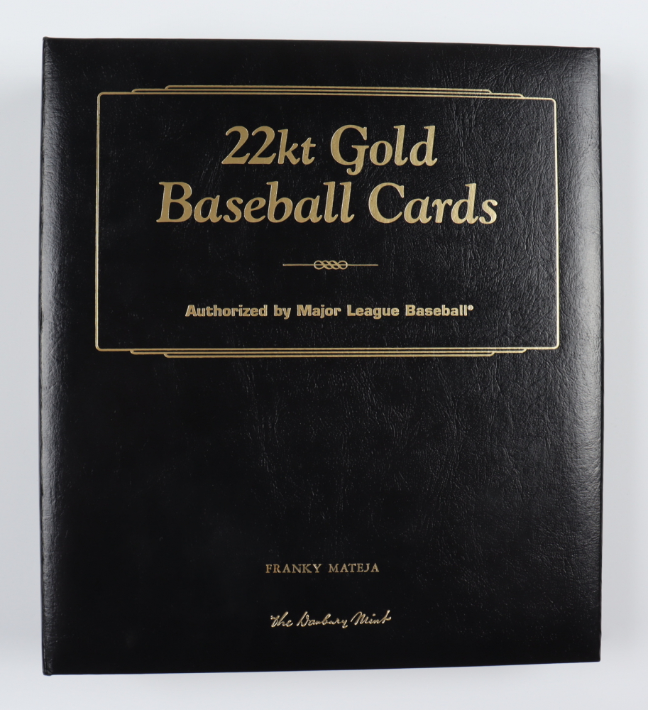 Danbury Mint 22kt Gold Complete(50) Baseball Card Set Major League