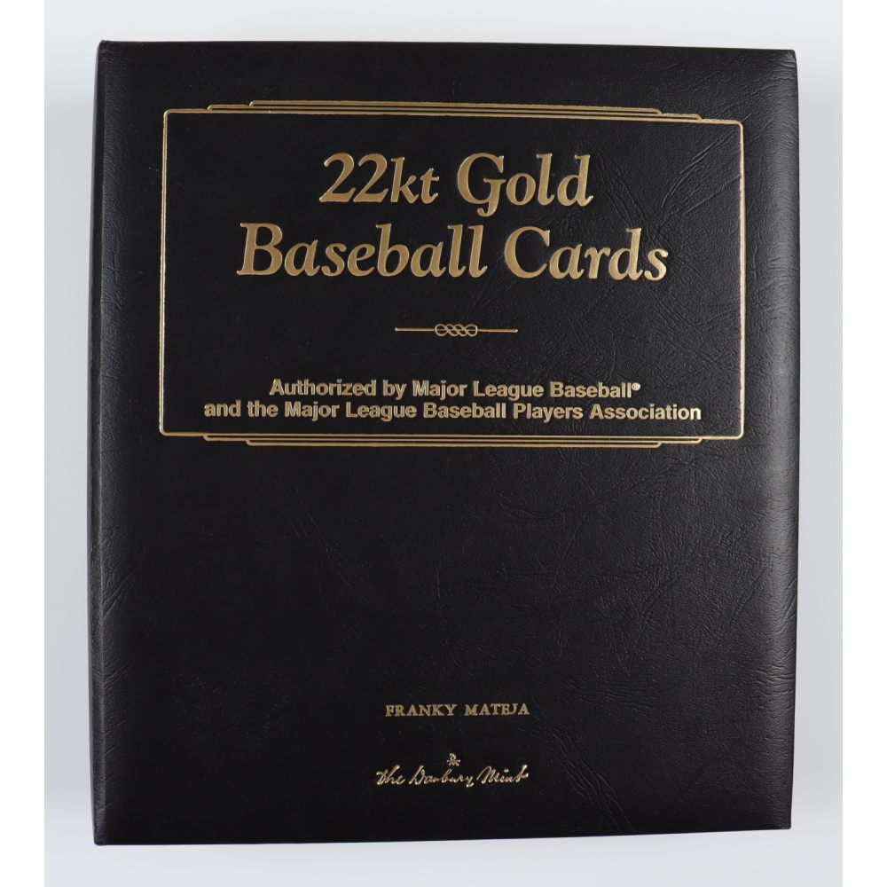 Complete Set of (50) 1996-03 Danbury Mint 22kt Gold Baseball Cards with